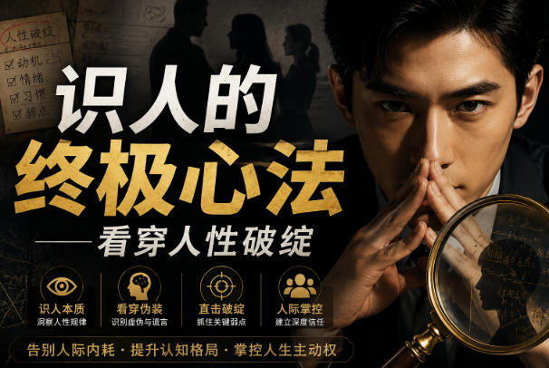 付费文章：识人的终极心法——看穿人性破绽 - 寻创社