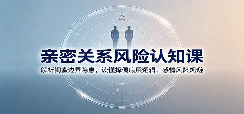 亲密关系风险认知课：解析闺蜜边界隐患，读懂择偶底层逻辑，感情风险规避 - 寻创社