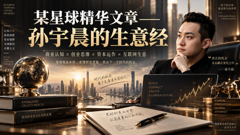 某星球精华文章——孙宇晨的生意经 - 寻创社