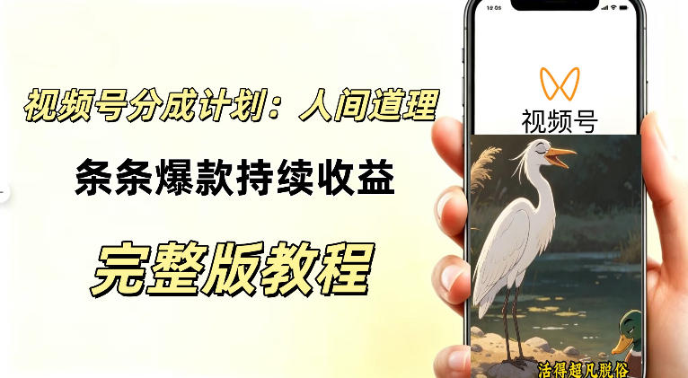 视频号新玩法之AI动漫画风励志视频，不用会画画、不用拍摄，持续化收益，详细拆解 - 寻创社