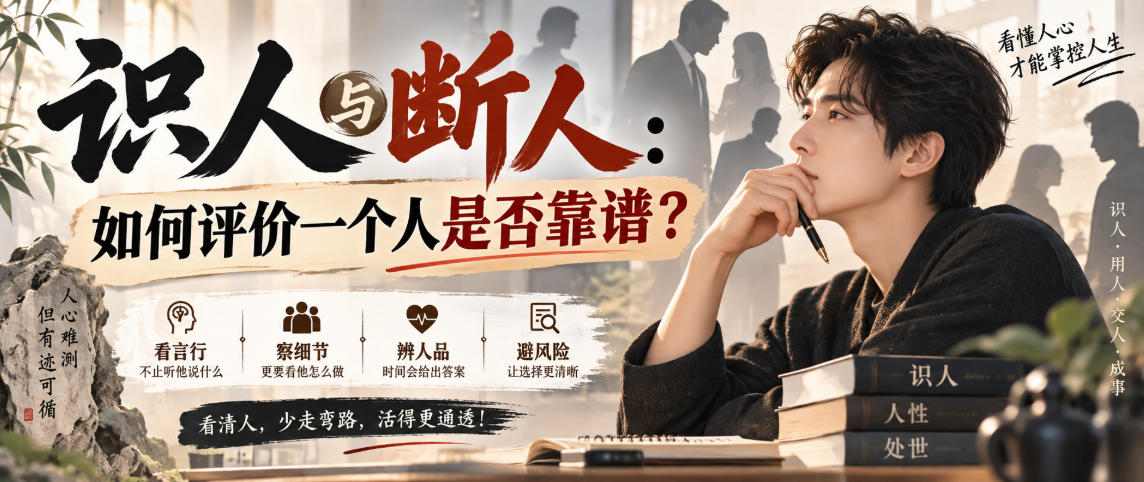 付费文章：识人与断人：如何评价一个人是否靠谱？ - 寻创社