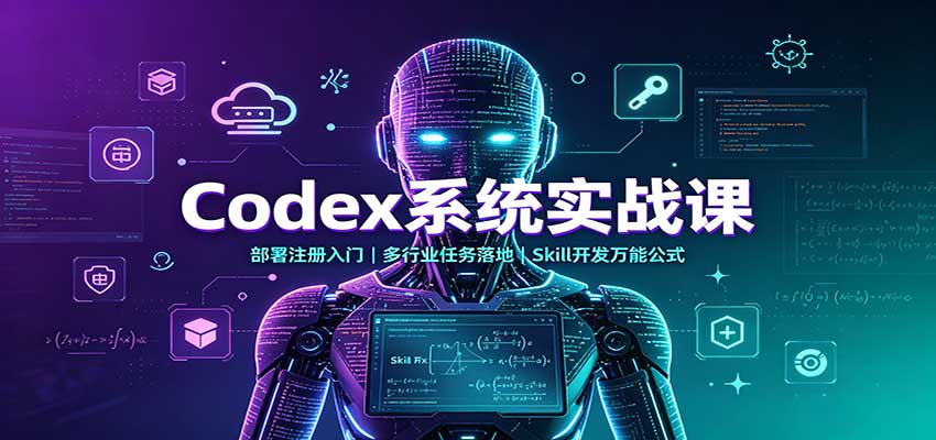 Codex系统实战课：部署注册入门，多行业任务落地，Skill开发万能公式 - 寻创社