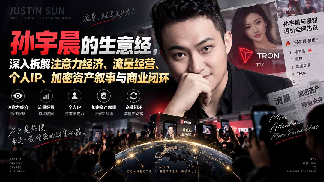 某星球精华文章——孙宇晨的生意经，深入拆解注意力经济、流量经营、个人IP、加密资产叙事与商业闭环 - 寻创社
