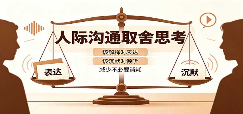 人际沟通取舍思考：分清解释与沉默边界，拿捏职场生活沟通分寸减少情绪内耗 - 寻创社
