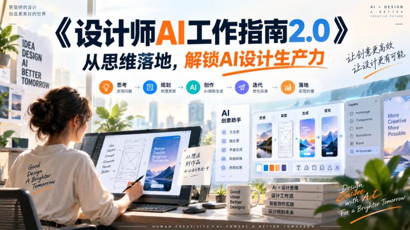 《设计师AI工作指南2.0》从思维落地-无水印，解锁AI设计生产力 - 寻创社