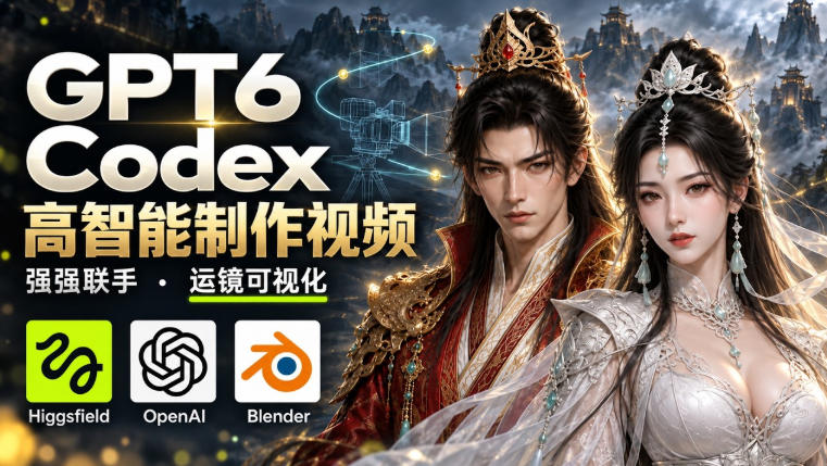 GPT-6 Astra×Codex高智能制作视频！联手Higgsfield，运镜可视化实战 - 寻创社