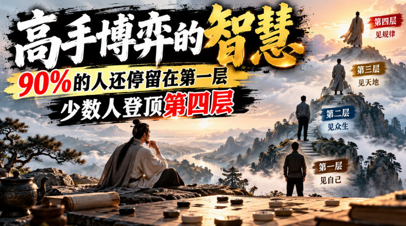 付费文章：高手博弈的智慧，90%的人还停留在第一层，少数人登顶第四层 - 寻创社