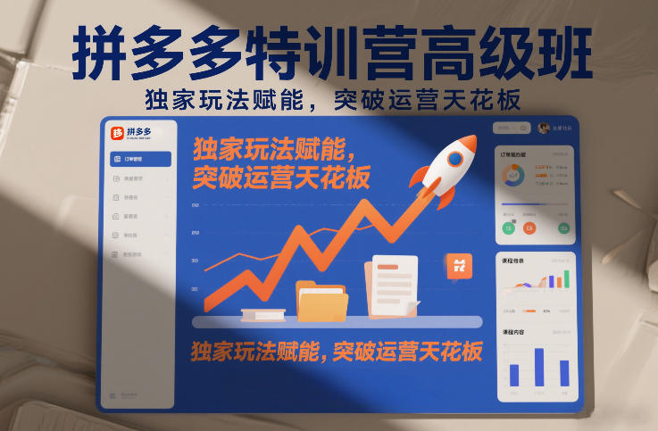拼多多特训营高阶班，独家玩法赋能，突破运营天花板(更新260925) - 寻创社