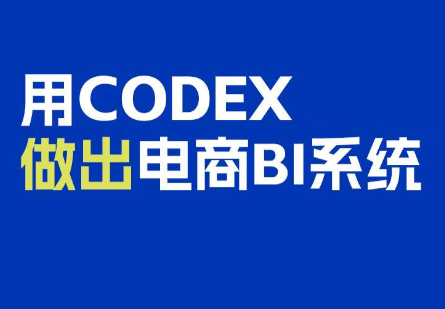 电商108将·用Codex做出电商BI系统 - 寻创社