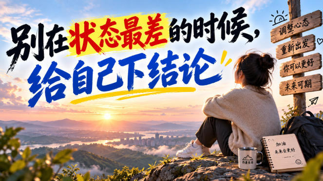 某公众号付费文章：别在状态最差的时候，给自己下结论 - 寻创社