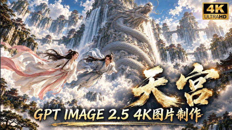 GPT Image 2.5实测！4K到底多清楚？皮肤、手指、修图与天宫场景全面测试 - 寻创社